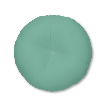 Round Tufted Floor Pillow - Serenity Sage