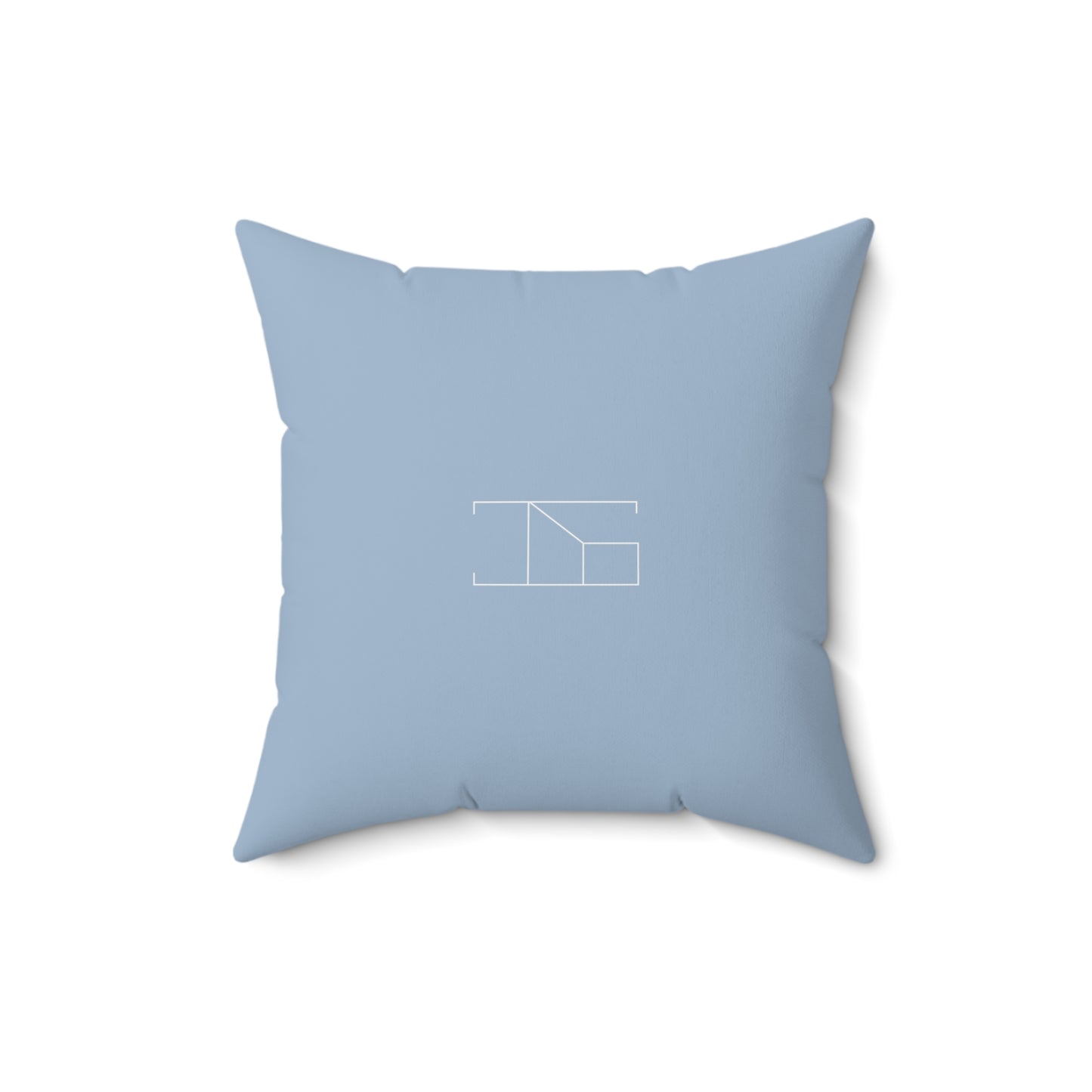 Faux Suede Throw Pillow - Blue Mist