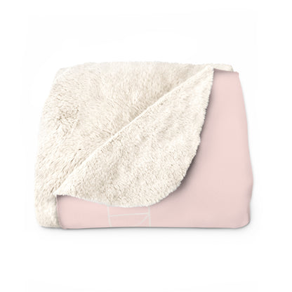 Sherpa Fleece Blanket - Misty Rose