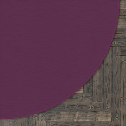 Round Rug - Plum Wine