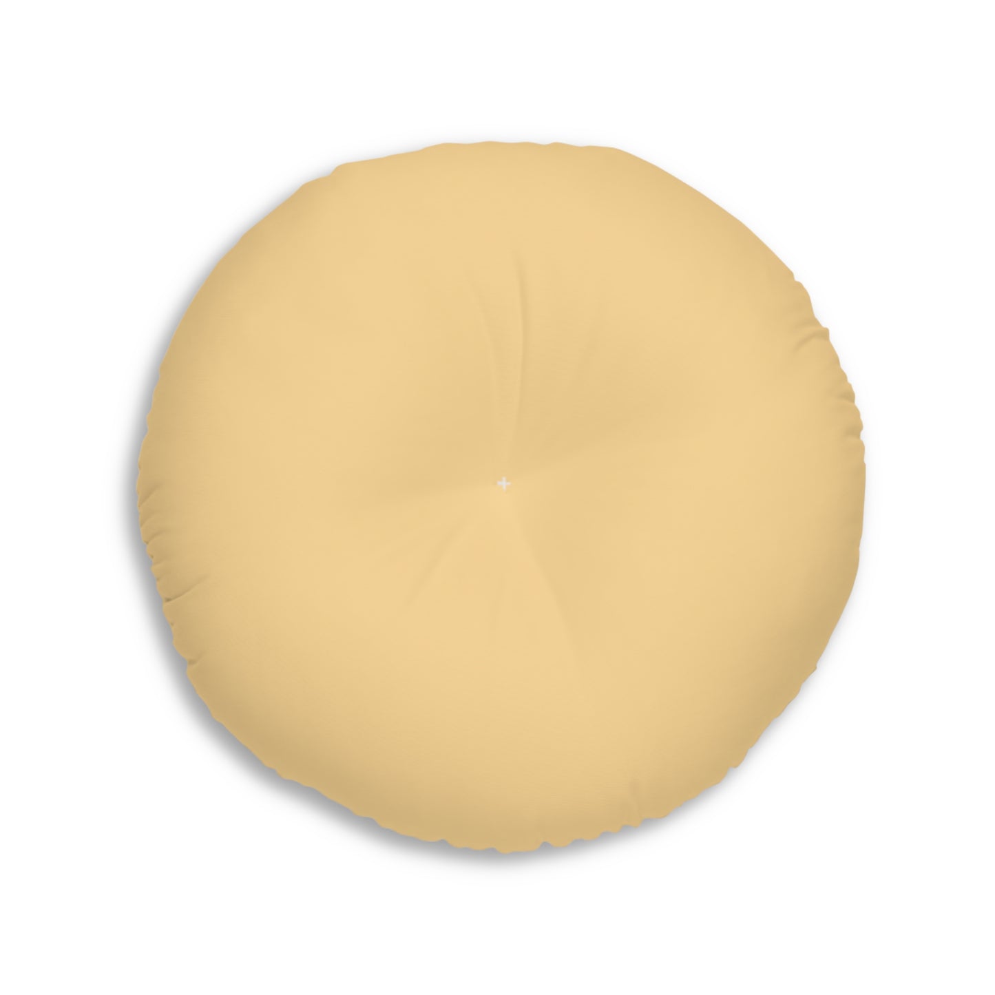 Round Tufted Floor Pillow - Yellow Sunrise