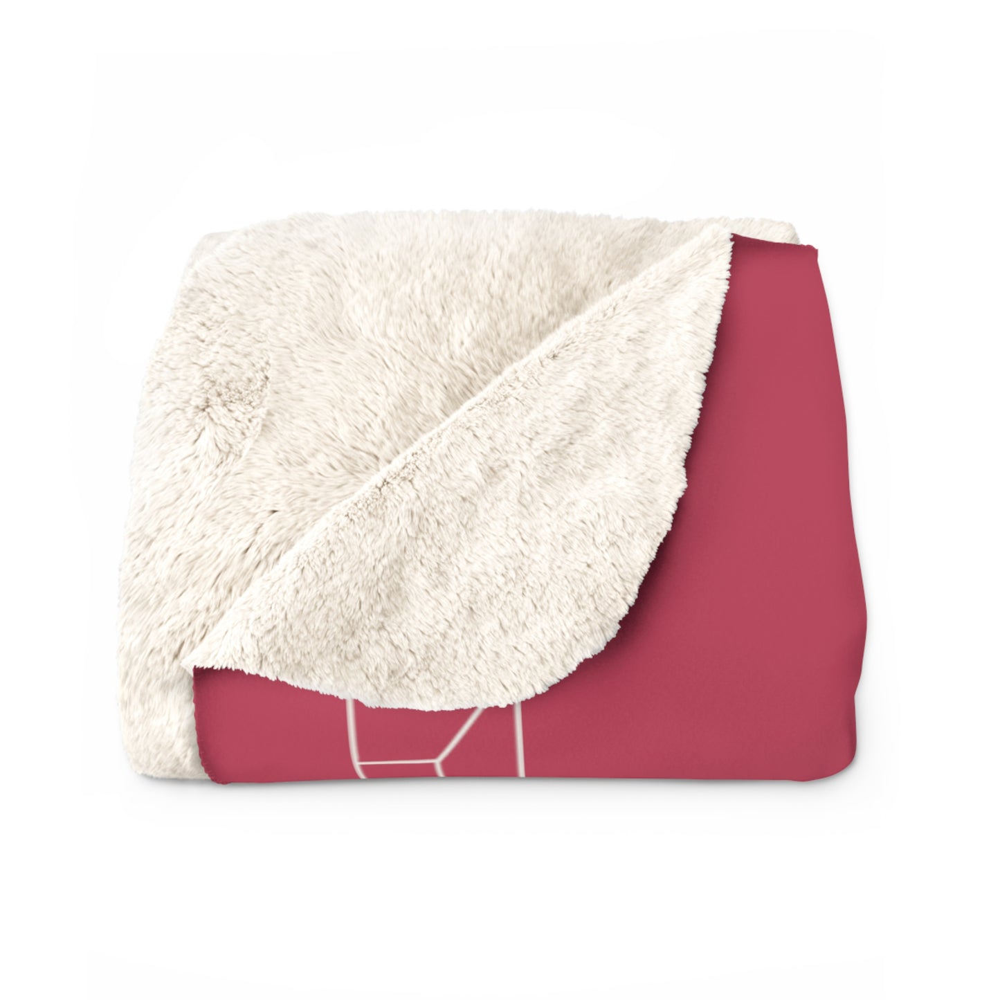 Sherpa Fleece Blanket - Cerise