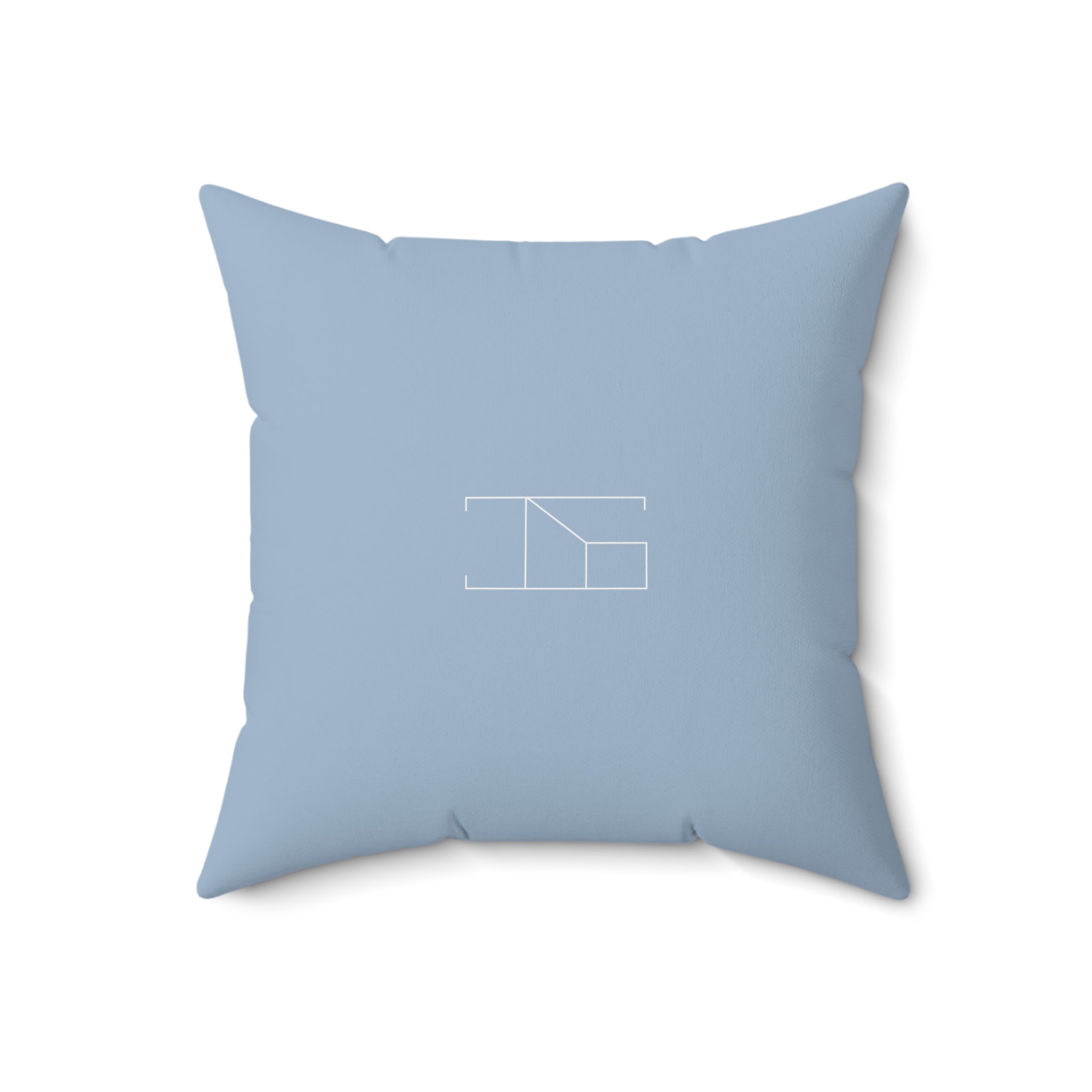 Faux Suede Throw Pillow - Blue Mist