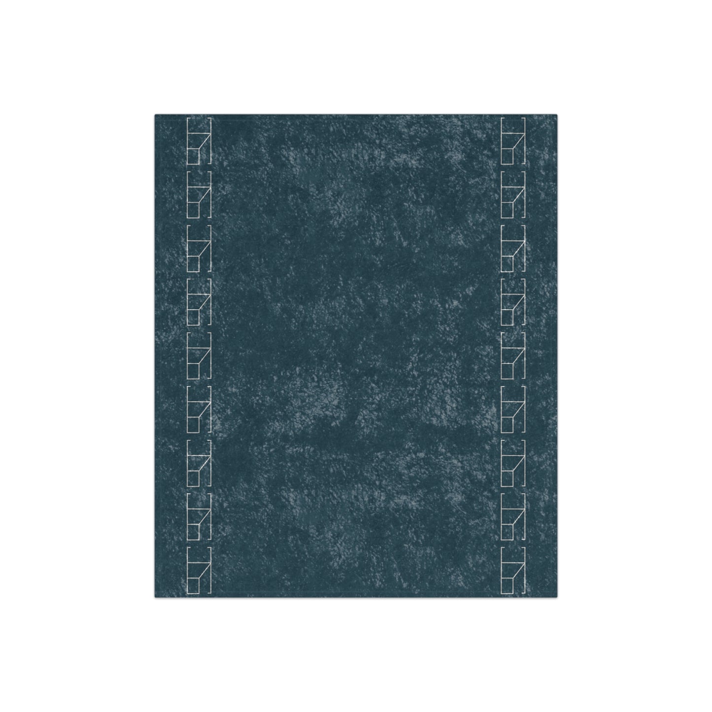 Velveteen Blanket - Steel Blue