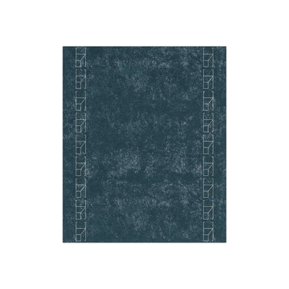 Velveteen Blanket - Steel Blue