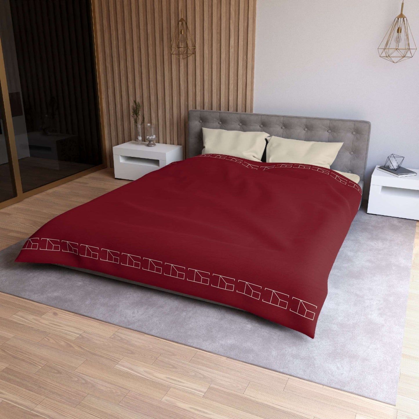 Duvet Cover - Burgundy