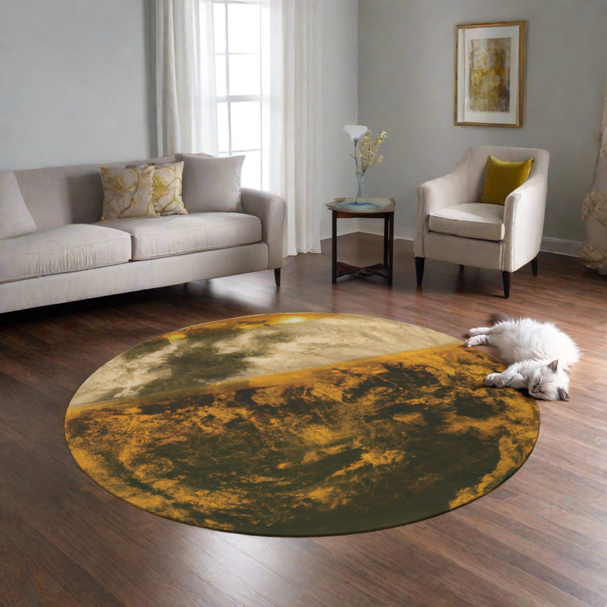 Gilded Twilight Collection - Round Rug