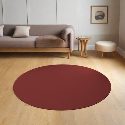 Round Rug - Burnt Umbert