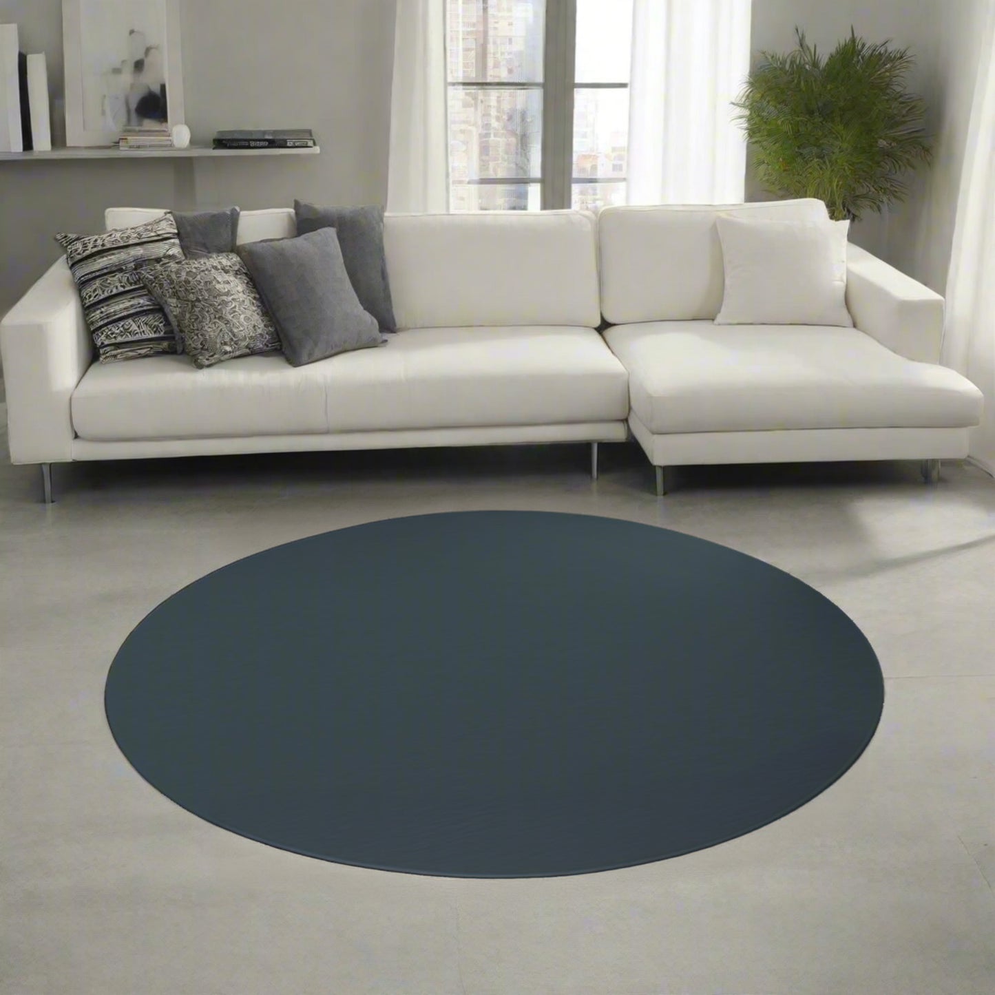 Round Rug - Charcoal