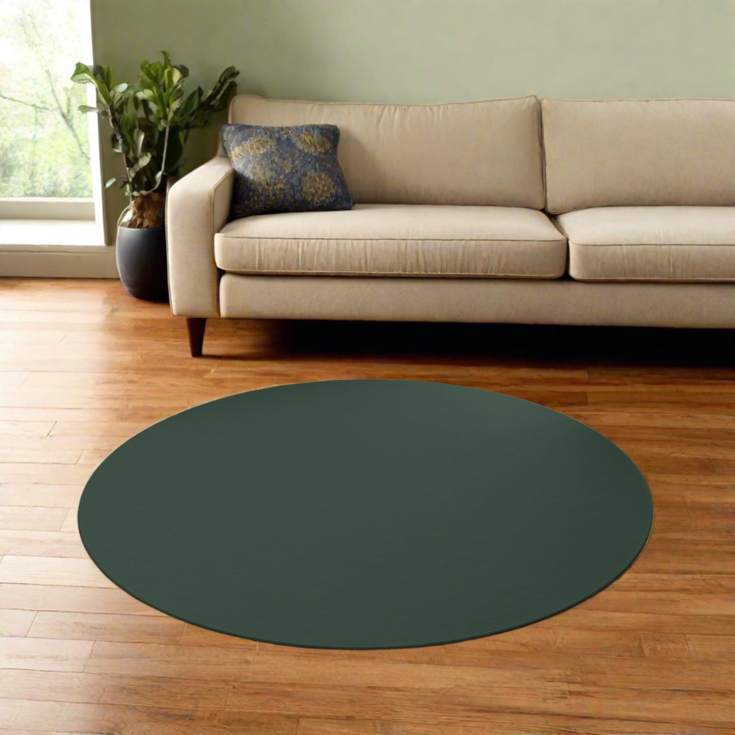 Round Rug - Forest Oliva