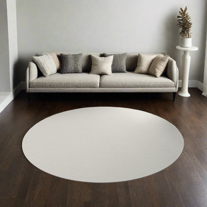 Round Rug - Bone White