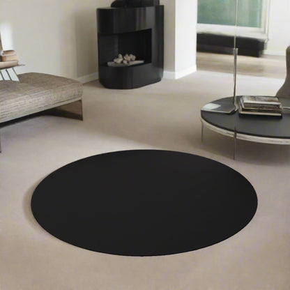 Round Rug - Obsidian Noir