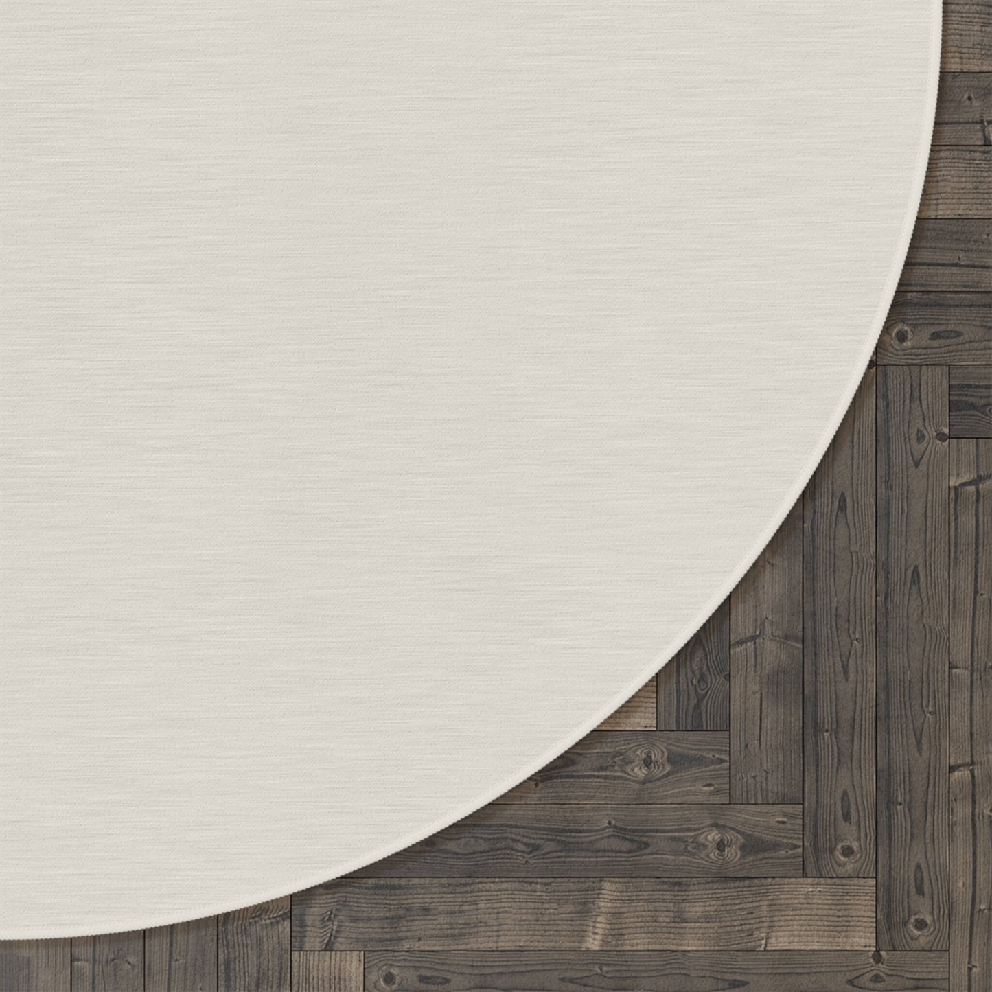 Round Rug - Bone White